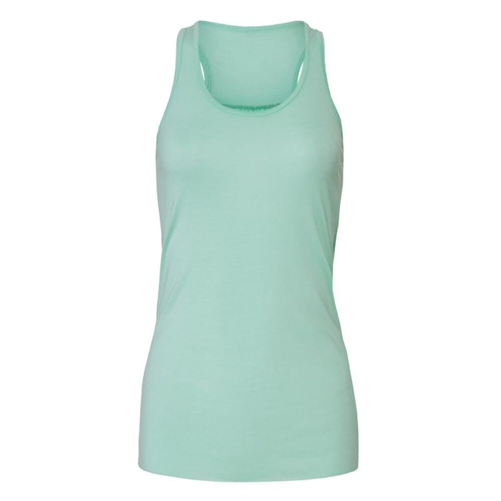 Womens/Ladies Flowy Racerback Tank Top / Mint